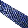 Natural Blue Lapis Luzuli Smooth Polish Tube Beads Strand Length 13 Inches and Size 5.5mm to 19mm approx.